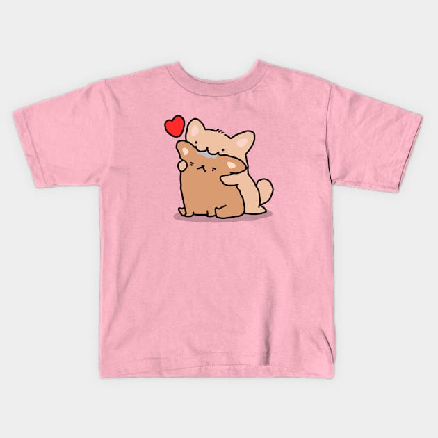 Puppy Love Kids T-Shirt by KennysGifs